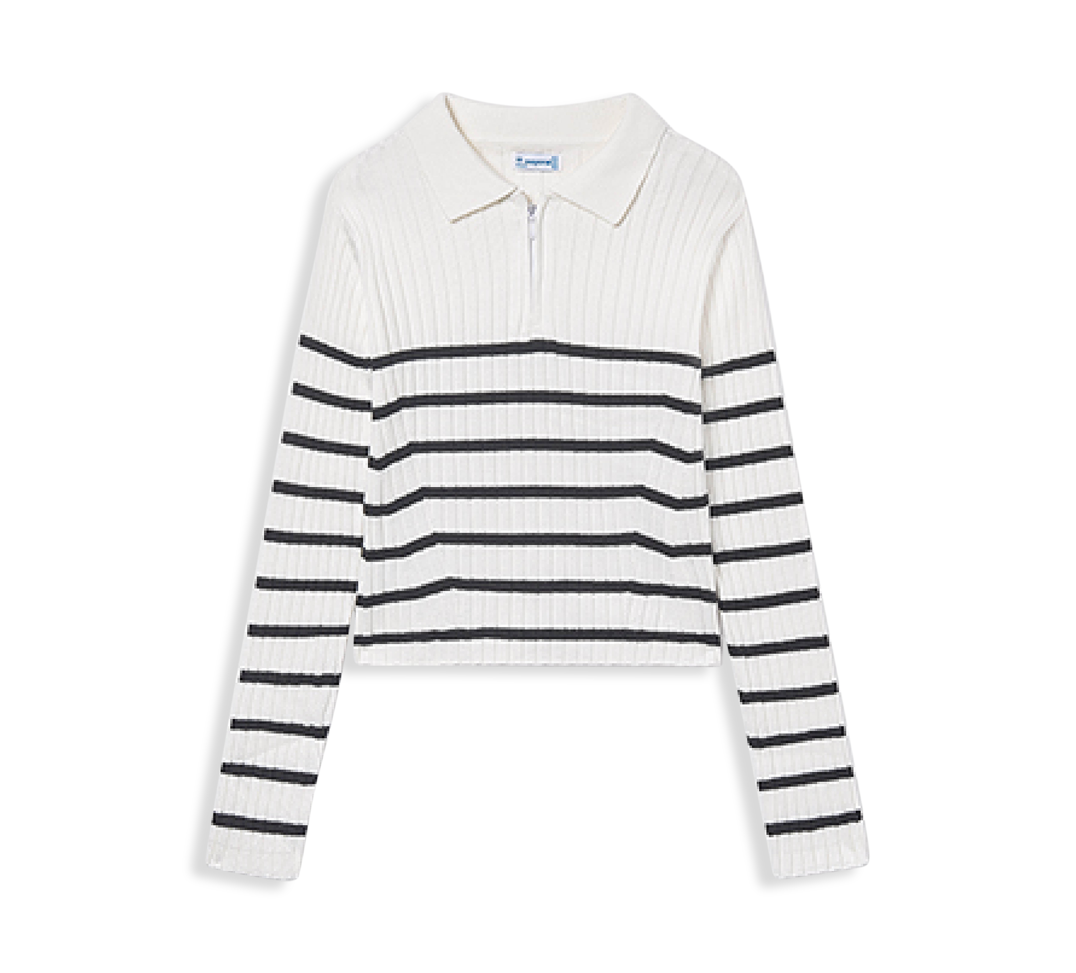 Langarm Polo T-shirt Tricot