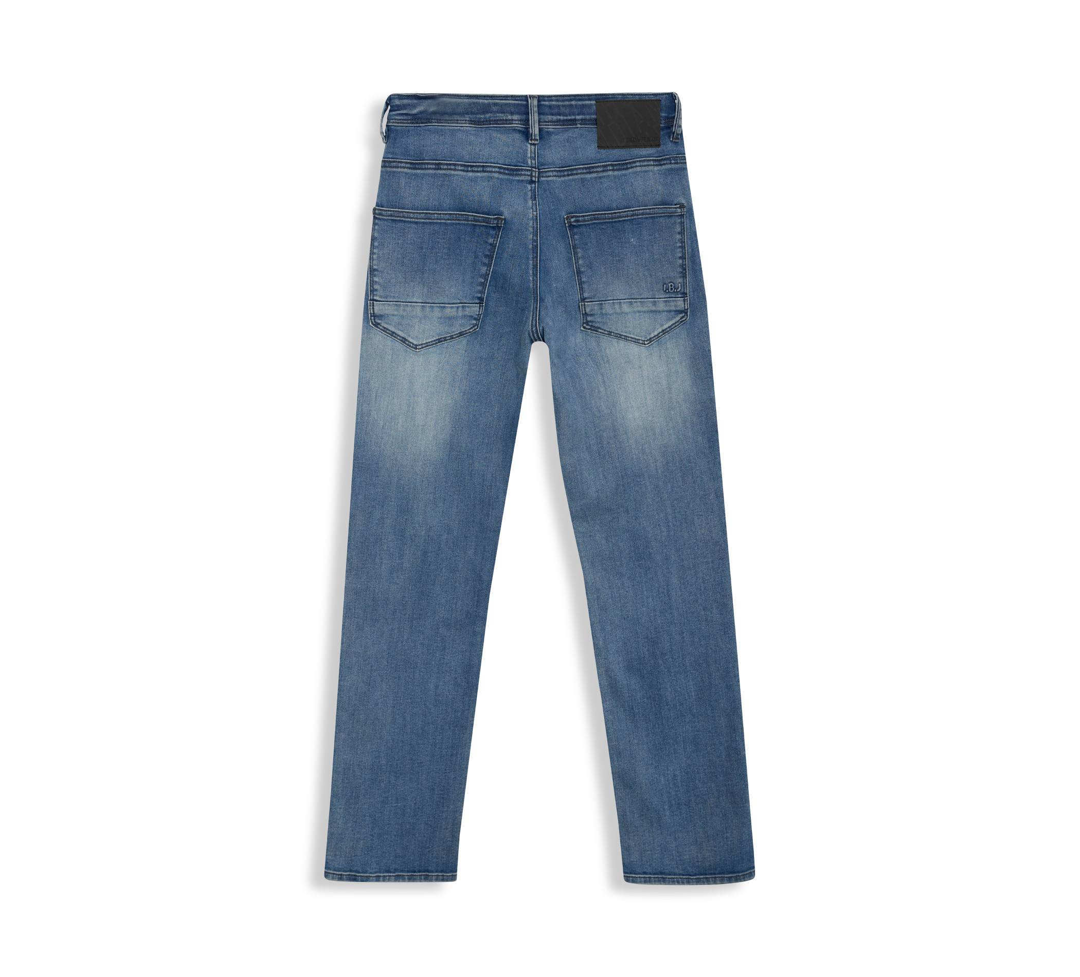 paar Wide Straight Blue Jeans