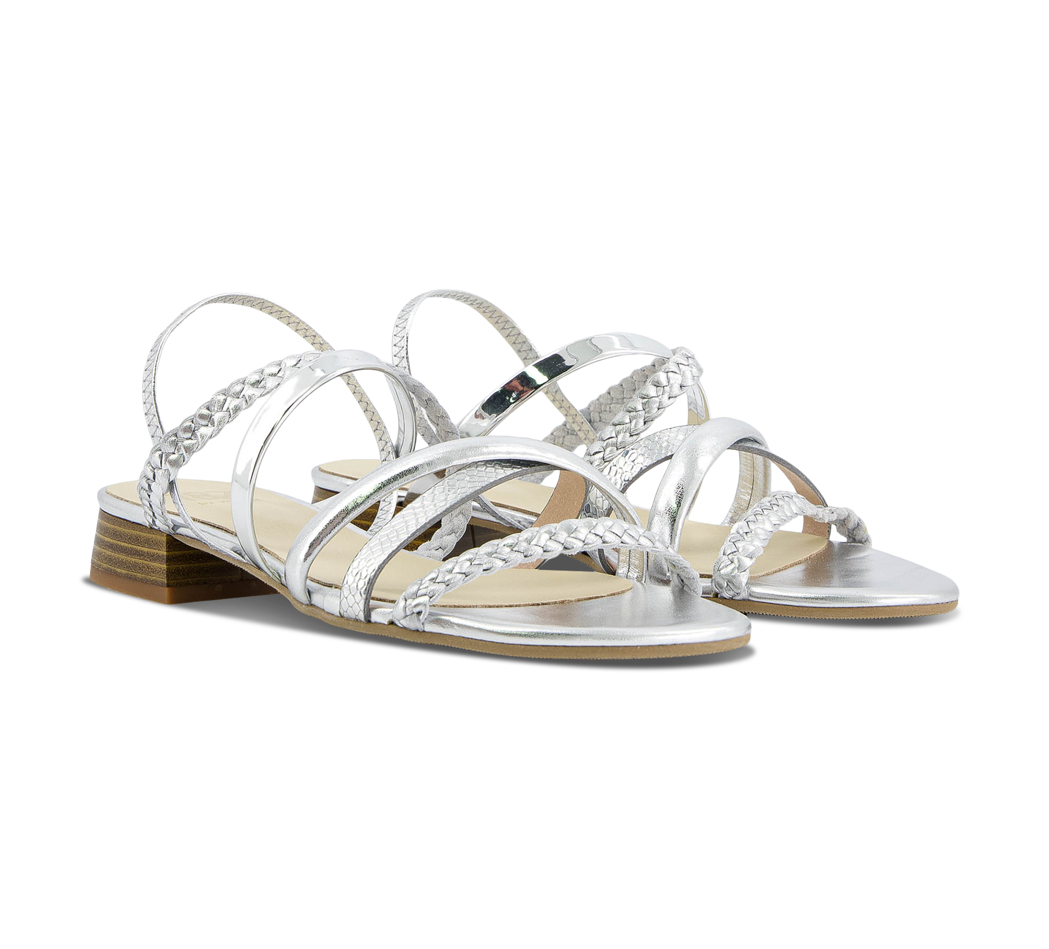 paar Riemchensandalen