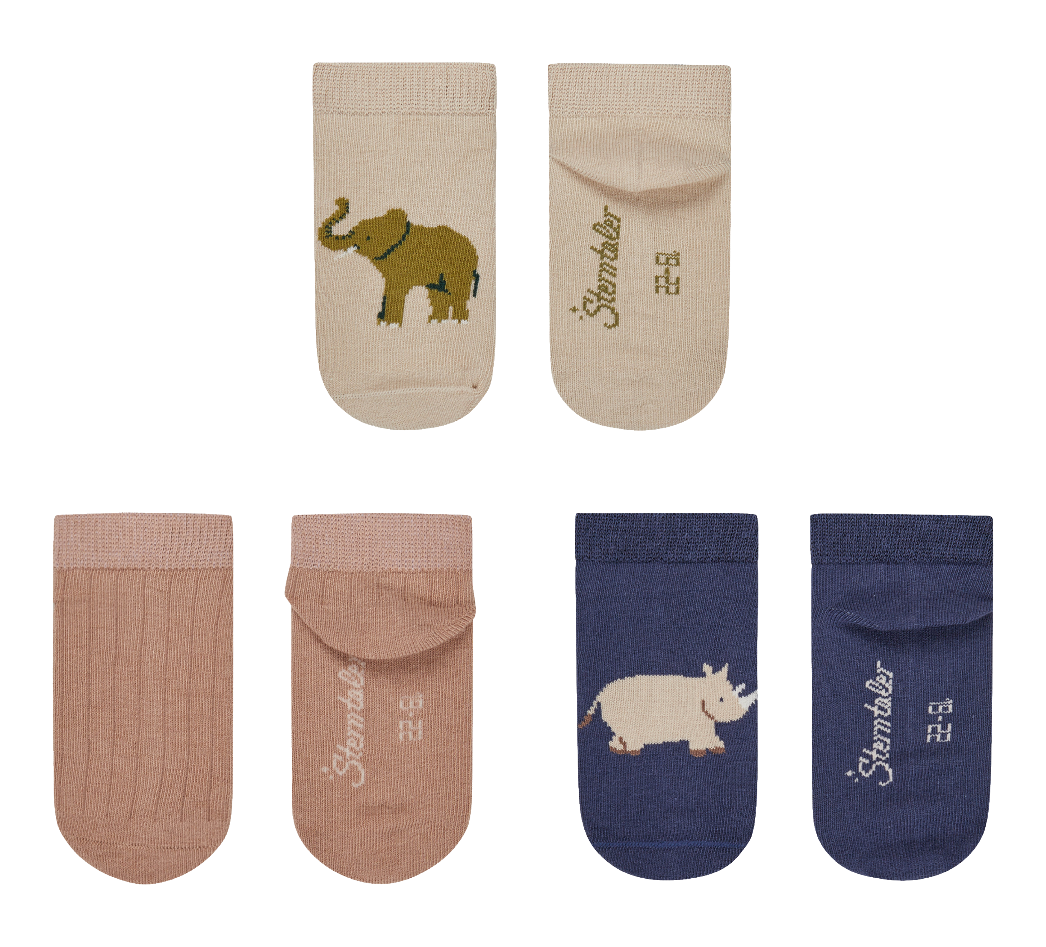 Sneaker Socken 3er Elefant