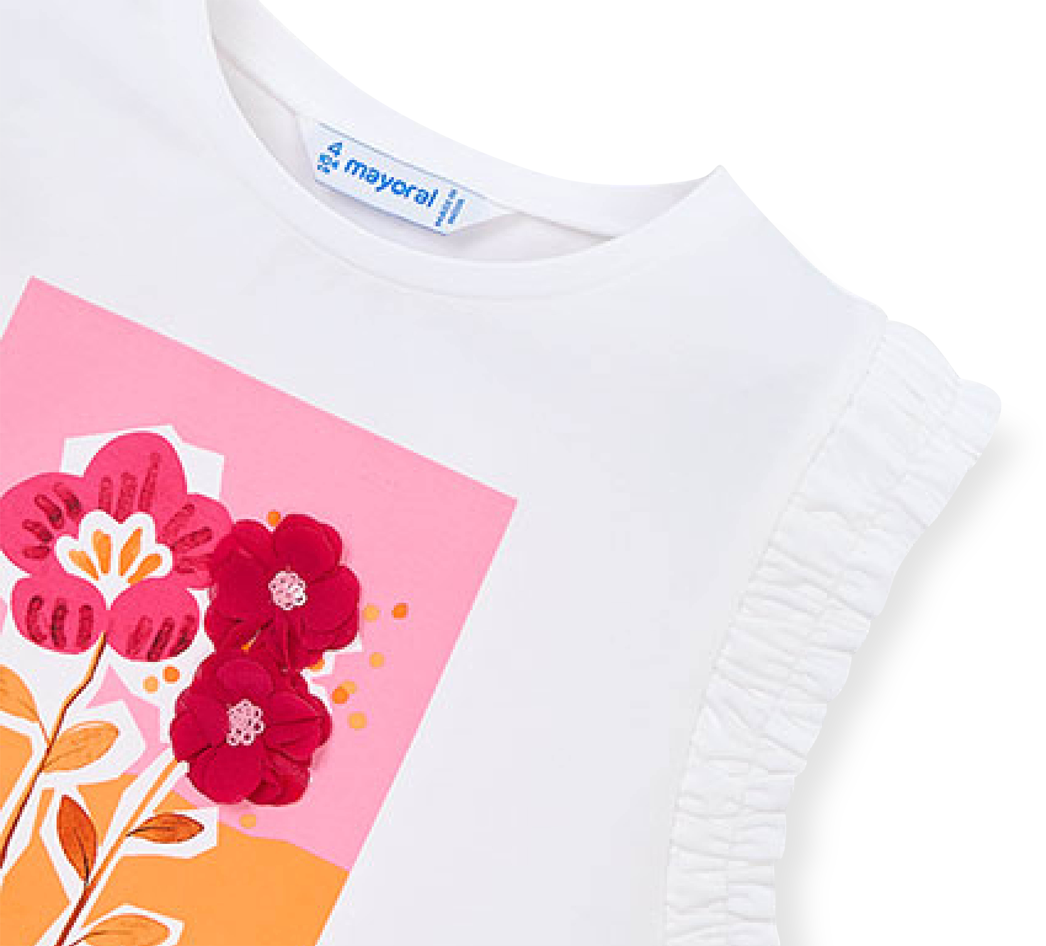 hinten T-shirt Blumen